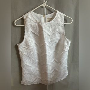 Sail to Sable White Double Lined Top